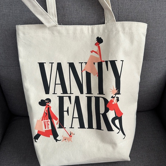 VANITY FAIR Canvas Book TOTE BAG New - Picture 1 of 5